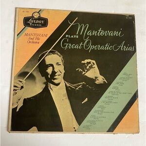 Mantovani Plays Great Operatic Arias Vintage Vinyl Record